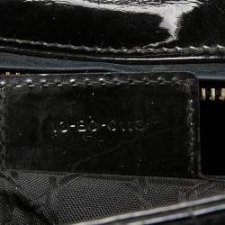Pre Owned Dior Black Cannage Patent Leather Large Lady Dior Tote