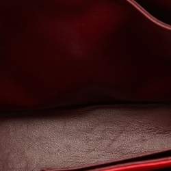 Pre Owned Dior Red Cannage Leather Large Miss Dior Shoulder Bag