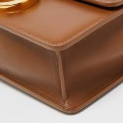 Pre Owned Dior Brown Leather Montaigne 30 Flap Shoulder Bag