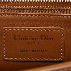 Pre Owned Dior Brown Leather Montaigne 30 Flap Shoulder Bag