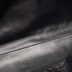 Pre Owned Dior Black Cannage Leather Granville Chain Link Tote