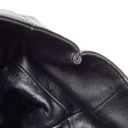 Pre Owned Dior Black Cannage Leather Granville Chain Link Tote