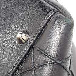 Pre Owned Dior Black Cannage Leather Granville Chain Link Tote