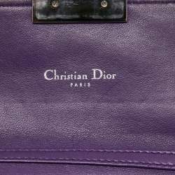 مملوكة مسبقًا Dior Purple Cannage Leather Miss Dior Promenade Wallet on Chain