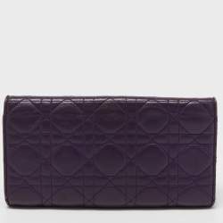 مملوكة مسبقًا Dior Purple Cannage Leather Miss Dior Promenade Wallet on Chain