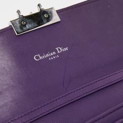 مملوكة مسبقًا Dior Purple Cannage Leather Miss Dior Promenade Wallet on Chain