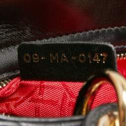 Pre Owned Dior Black Cannage Leather Small Lady Dior Bag