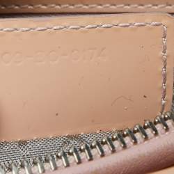 Pre Owned Dior Beige Cannage Patent Leather Large Lady Dior Tote