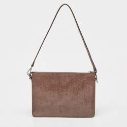 Pre Owned Dior Mauve Oblique Gravity Patent Leather Boxy Bag