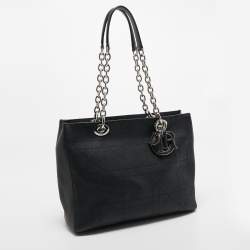 Pre Owned Dior Black Cannage Leather Medium Ultradior Tote