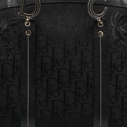 Pre Owned Dior Black Oblique Canvas Trotter Tote Bag