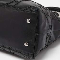 Pre Owned Dior Black Cannage Leather Granville Tote 