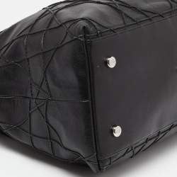 Pre Owned Dior Black Cannage Leather Granville Tote 