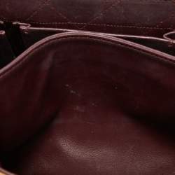 Pre Owned Dior Beige Cannage Leather Large Miss Dior Shoulder Bag