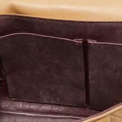 Pre Owned Dior Beige Cannage Leather Large Miss Dior Shoulder Bag