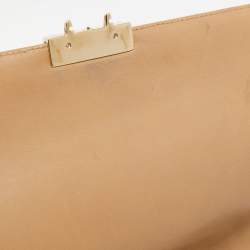 Pre Owned Dior Beige Cannage Leather Large Miss Dior Shoulder Bag