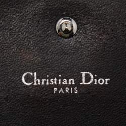 Pre Owned Dior Black Leather Diorama Wallet On Chain