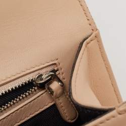 Pre Owned Dior Beige Leather Medium Diorama Flap Shoulder Bag