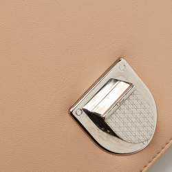 Pre Owned Dior Beige Leather Medium Diorama Flap Shoulder Bag