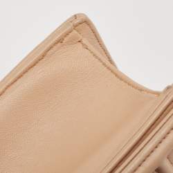 Pre Owned Dior Beige Leather Medium Diorama Flap Shoulder Bag