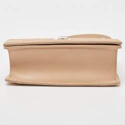 Pre Owned Dior Beige Leather Medium Diorama Flap Shoulder Bag