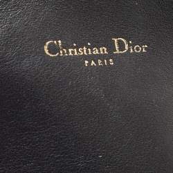Pre Owned Dior Black Cannage Patent Leather Small Miss Dior Flap Bag