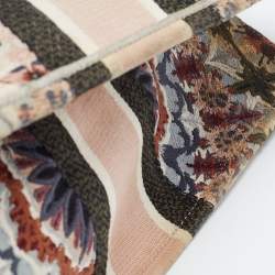 Pre Owned Dior Multicolor Embroidered Canvas Large Book Tote