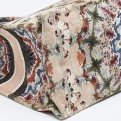 Pre Owned Dior Multicolor Embroidered Canvas Large Book Tote