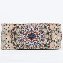 Pre Owned Dior Multicolor Embroidered Canvas Large Book Tote