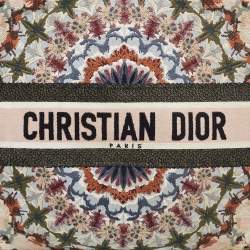Pre Owned Dior Multicolor Embroidered Canvas Large Book Tote
