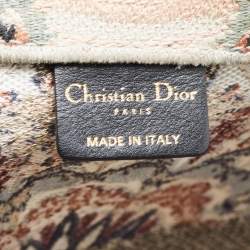 Pre Owned Dior Multicolor Embroidered Canvas Large Book Tote