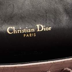 Pre Owned Dior Black Cannage Leather Large Miss Dior Shoulder Bag