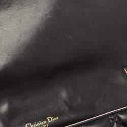 Pre Owned Dior Black Cannage Leather Large Miss Dior Shoulder Bag