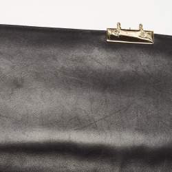 Pre Owned Dior Black Cannage Leather Large Miss Dior Shoulder Bag