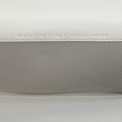 Pre Owned Dior Off White Cannage Embossed Leather French Flap Continental Wallet