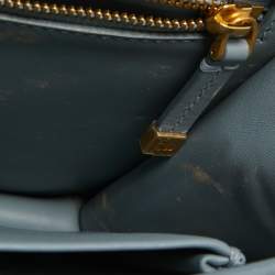 Pre Owned Dior Pale Blue Leather 30 Montaigne Shoulder Bag