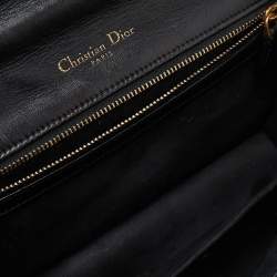Dior Black Patent Leather Medium Diorama Shoulder Bag