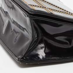 Dior Black Patent Leather Medium Diorama Shoulder Bag