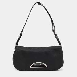 Pre Owned Dior Black Nylon Vintage Small Malice Bag