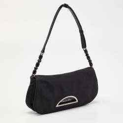 Pre Owned Dior Black Nylon Vintage Small Malice Bag