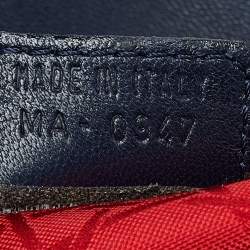 Pre Owned Dior Blue Cannage Leather Vintage Lady Dior Hobo