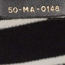 Dior Black/White Checkered Embroidered Canvas Large Book Tote