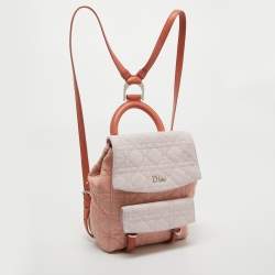 Dior Tri Color Cannage Quilted Leather Small Stardust Backpack