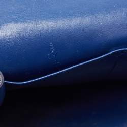 Pre Owned Dior Blue/Green Leather Small Be Dior Flap Top Handle Bag