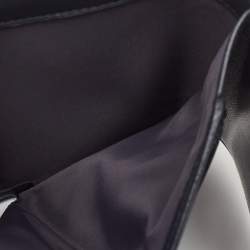 Pre Owned Dior Silver Cannage Patent Leather Diorama Trifold Wallet