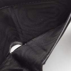 Pre Owned Dior Black Leather Saddle Card Holder