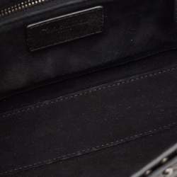 Dior Green/Black Studded Leather Medium Dio(r)evolution J'Adior Chain Bag