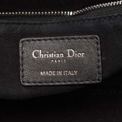 Dior Green/Black Studded Leather Medium Dio(r)evolution J'Adior Chain Bag