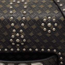 Dior Green/Black Studded Leather Medium Dio(r)evolution J'Adior Chain Bag