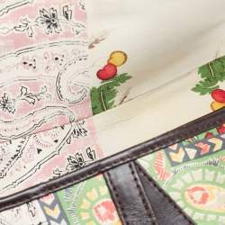 Dior Multicolour Satin Paisley Saddle Bag 